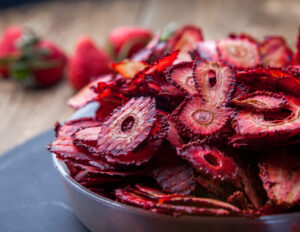 sliced strawberries